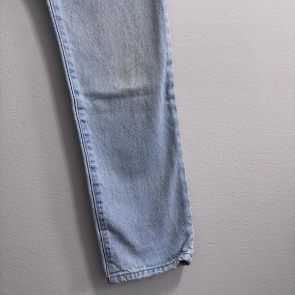 Women’s 501 Light Wash Straight Leg Denim Jeans Size 24 - Picture 5 of 16